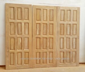 Alternative view of ประตูไม้สักบานเดี่ยว B135