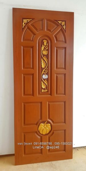 Alternative view of ประตูไม้สักบานเดี่ยว B250