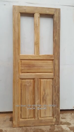 Alternative view of ประตูไม้สักบานเดี่ยว B254