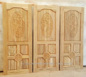 Alternative view of ประตูไม้สักบานเดี่ยว B256