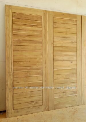 Alternative view of ประตูไม้สักบานเดี่ยว B271