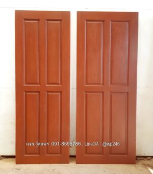 ประตูไม้สักบานเดี่ยว B114