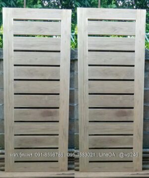 ประตูไม้สักบานเดี่ยว B128