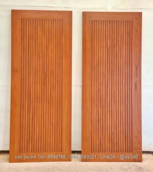 ประตูโมเดิร์นไม้สัก