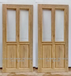 ประตูไม้สักบานเดี่ยว B253