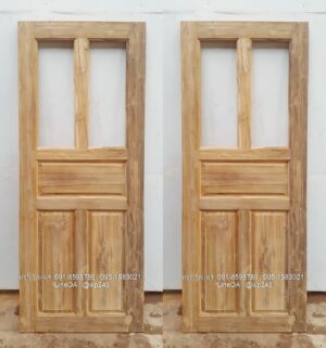 ประตูไม้สักบานเดี่ยว B254