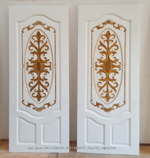 ประตูไม้สักบานเดี่ยว B259