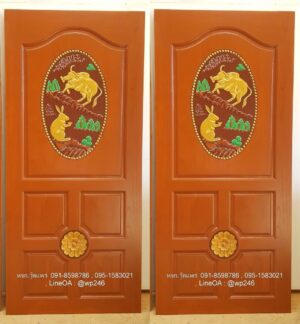 ประตูไม้สักบานเดี่ยว B267