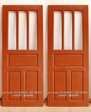 ประตูไม้สักบานเดี่ยว B276