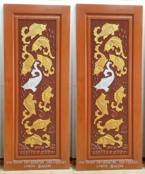 ประตูไม้สักบานเดี่ยว B279